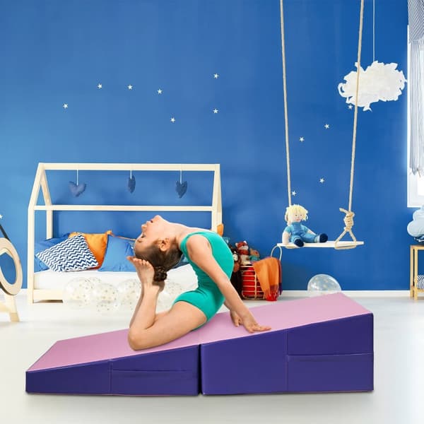 Gymnastik Rampe måtte, 59x30x14 tommer, Lyserød