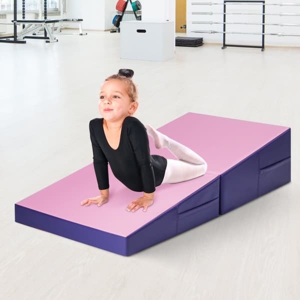 Gymnastik Rampe måtte, 59x30x14 tommer, Lyserød
