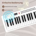 Miniatyrbild 1 av 8: Piano Keyboard, 88 tangenter Piano Keyboard med 1000 rytmer 1000 toner, 128x23x6 cm, Svart