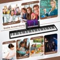 Miniatyrbillede 4 af 8: Klaver Keyboard, 88 Tangenter Klaver Keyboard med 1000 Rytmer 1000 Toner, 128x23x6 cm, Sort