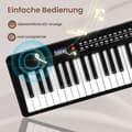 Miniatyrbillede 2 af 8: Klaver Keyboard, 88 Tangenter Klaver Keyboard med 1000 Rytmer 1000 Toner, 128x23x6 cm, Sort
