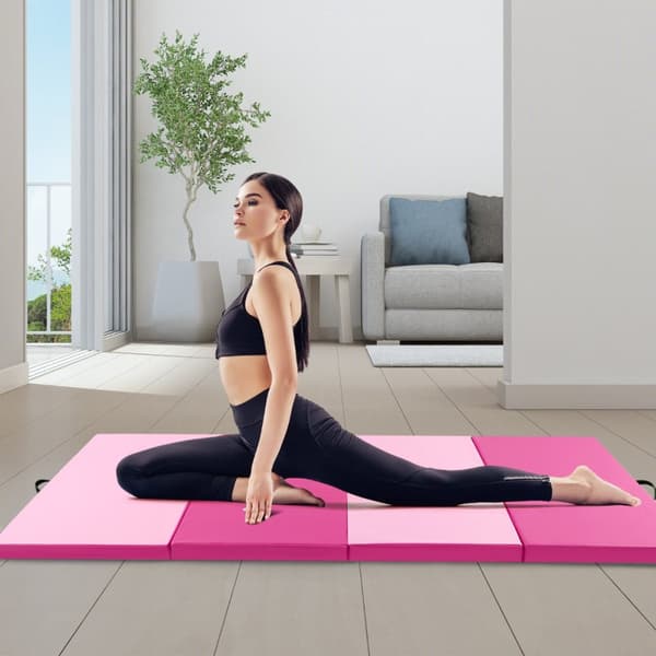 Gymnastikmåtte, 300x117x5 cm, Pink