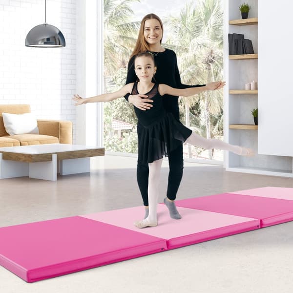 Gymnastikmåtte, 300x117x5 cm, Pink