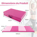 Miniatyrbillede 7 af 8: Gymnastikmåtte, 300x117x5 cm, Pink
