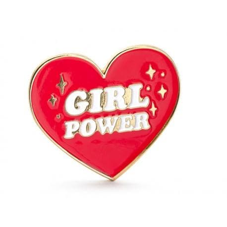 Emalj Stift Hjärta Girl Power