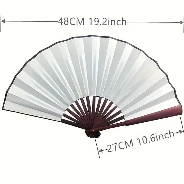 Solfjäder - Enfärgad - Stor 27cm - Flera färgval