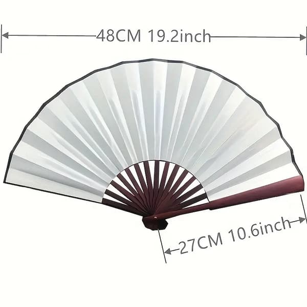 Solfjäder - Enfärgad - Stor 27cm - Flera färgval