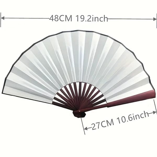 Solfjäder - Enfärgad - Stor 27cm - Flera färgval