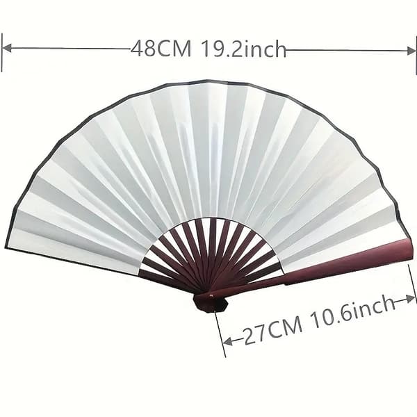 Solfjäder - Enfärgad - Stor 27cm - Flera färgval