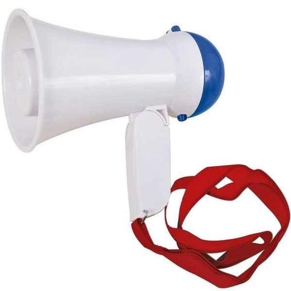 Megafon supporter Frankrike trikolor blå, vit och röd 16 cm (x1) REF/84001
