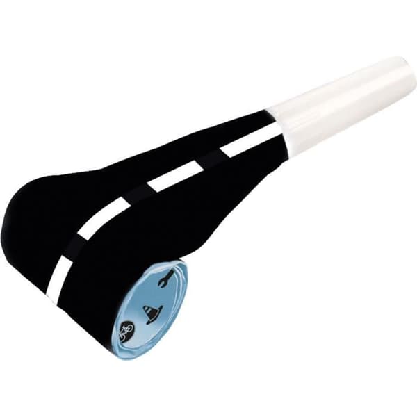 Amscan partyviselpipor roltong junior 30 cm papper svart/vit 8 st