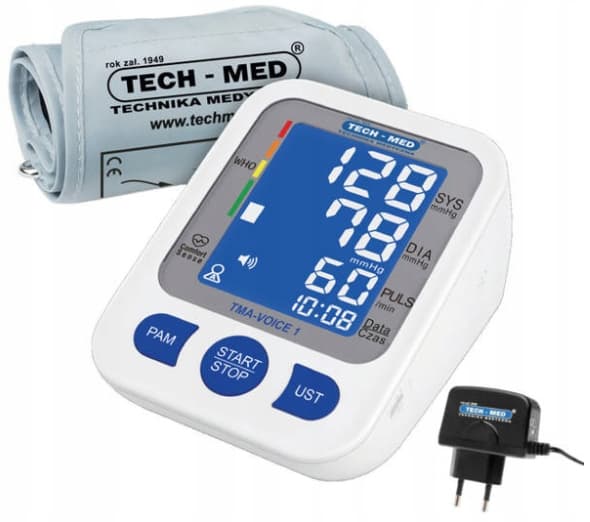 TECH-MED TMA-VOICE 1 verenpainemittari + virtalähde