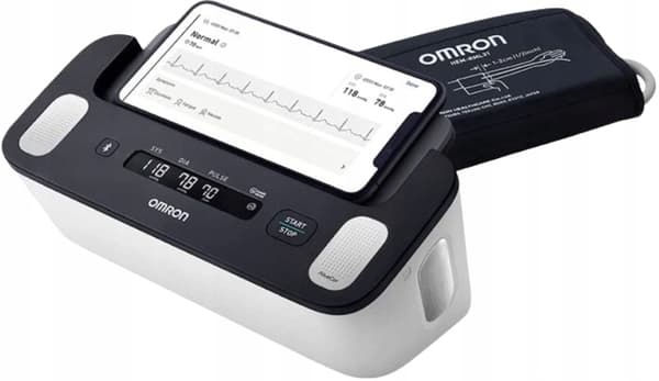 OMRON Täydellinen verenpainemittari ja elektroninen EKG 1 kpl