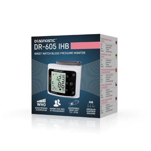 Diagnostinen DR-605 IHB -ranteesta mitattu elektroninen verenpainemittari