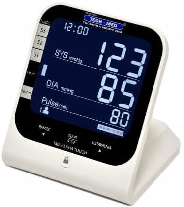 TECH-MED elektroninen verenpainemittari TMA-ALPHA TOUCH + virtalähde 1 kpl