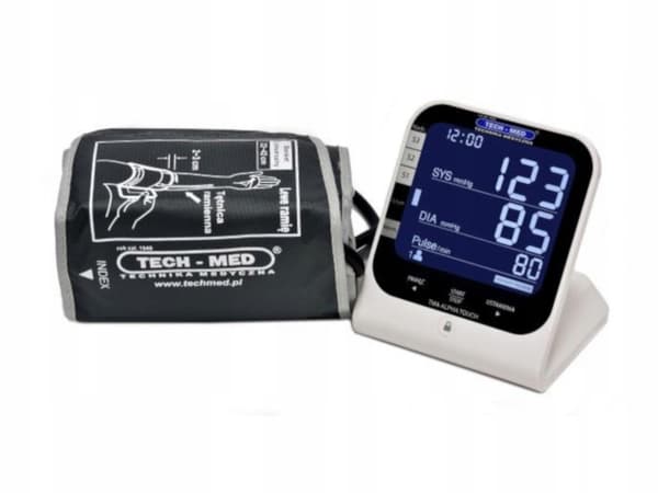 TECH-MED elektroninen verenpainemittari TMA-ALPHA TOUCH + virtalähde 1 kpl