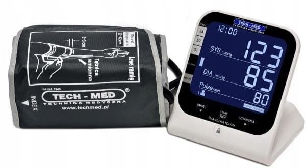 TECH-MED elektroninen verenpainemittari TMA-ALPHA TOUCH + virtalähde 1 kpl