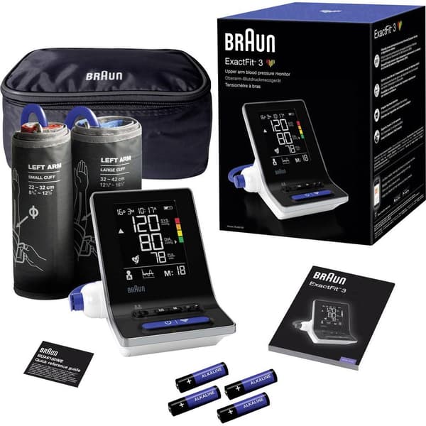 Braun ExactFit™ 3 BUA6150WE Blodtrycksmätare Överarm
