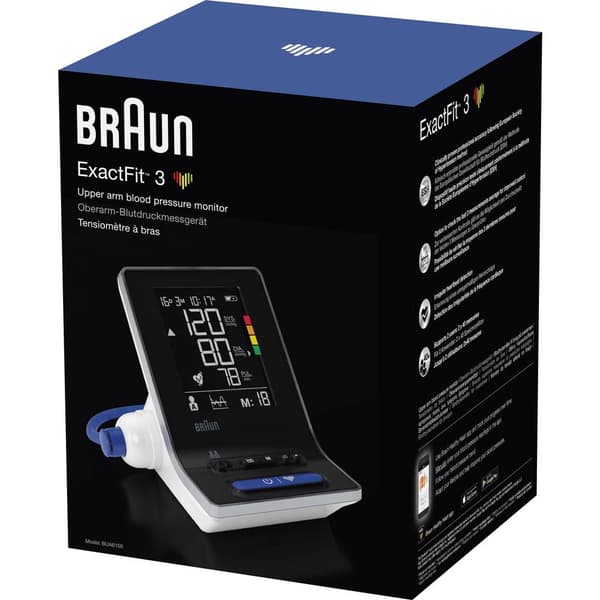 Braun ExactFit™ 3 BUA6150WE Blodtrycksmätare Överarm