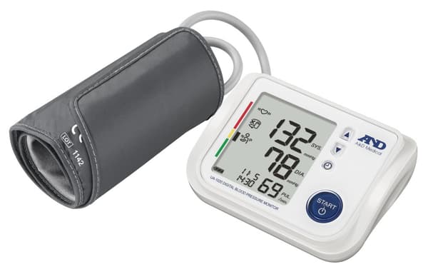 A&D UA-1020 blodtrycksmätare - Överarm - 17-32 cm - 90 minnesplatser - SmoothFit-manschett