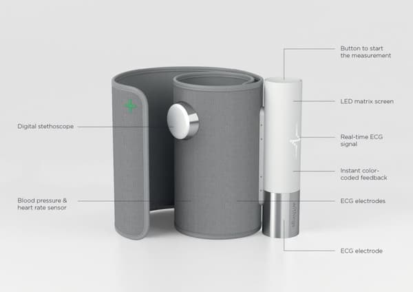 Withings BPM Core blodtrykksmåler med EKG og digitalt stetoskop