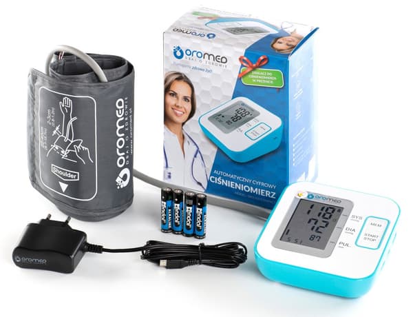Oromed ORO-N3 COMPACT USB elektroninen olkavarren verenpainemittari + virtalähde