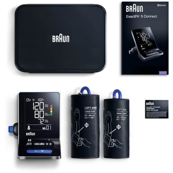 Braun blodtrycksmätare ExactFit 5 Connect Smart blodtrycksmätare - BUA6350EU