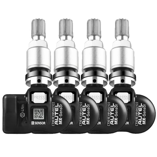TPMS-anturi, 315 ja 433 MHz yhteensopivuus, MaxiTPMS Pad -ohjelmointilaitteen integrointi, 4 kpl