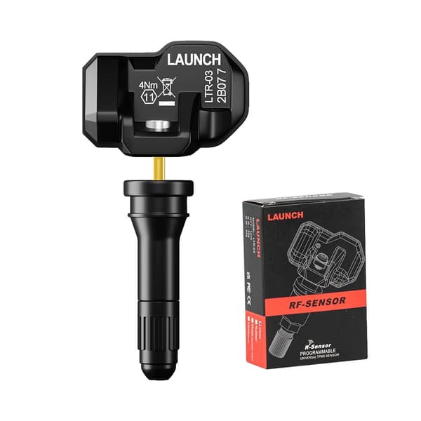 TPMS-sensor, 315MHz / 433MHz frekvens, ubegrænset programmering., Gummi Ventil, 8 stk