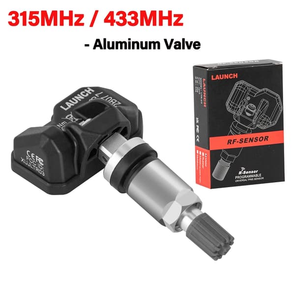 TPMS-anturi, RF-anturin yhteensopivuus, renkaanpaineen mittari, Alumiininen venttiili, 4 kpl