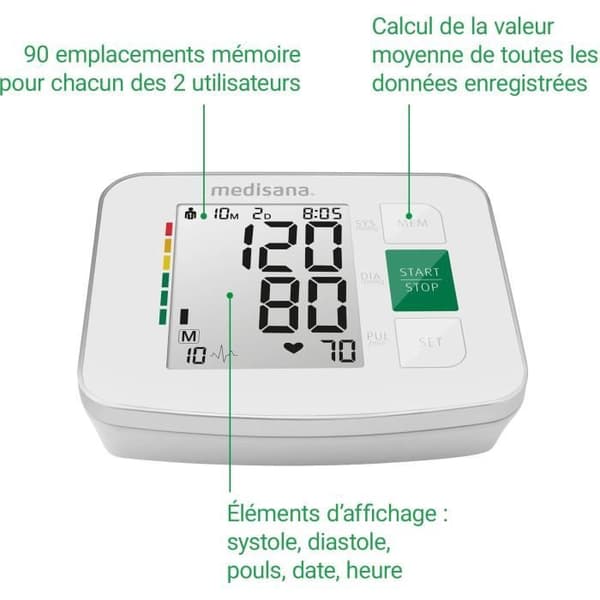Medisana Blodtrycksmätare BU 512 Vit