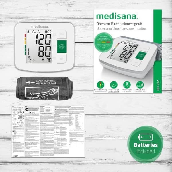 Medisana Blodtrycksmätare BU 512 Vit