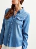 Miniatyrbild 3 av 11: Vila - Vibista Denim Shirt
