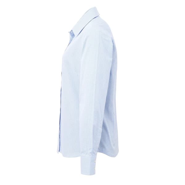 Premier Womens/Ladies Microcheck långärmad skjorta