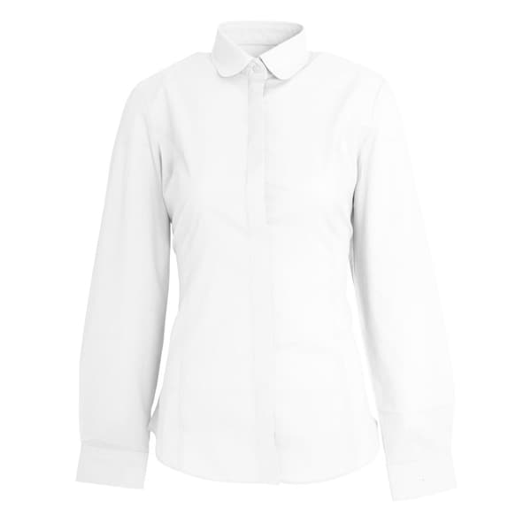Brook Taverner Womens/Ladies Trevi Long Sleeve Poplin Shirt White 8