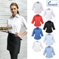Miniatyrbilde 3 av 4: Premier Womens/Ladies Poplin 3/4 Sleeve Blouse
