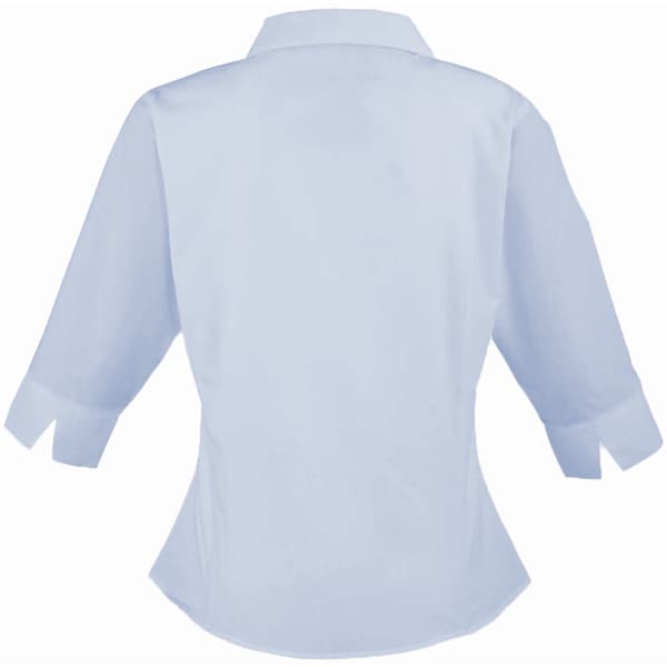 Premier Womens/Ladies Poplin 3/4 Sleeve Blouse
