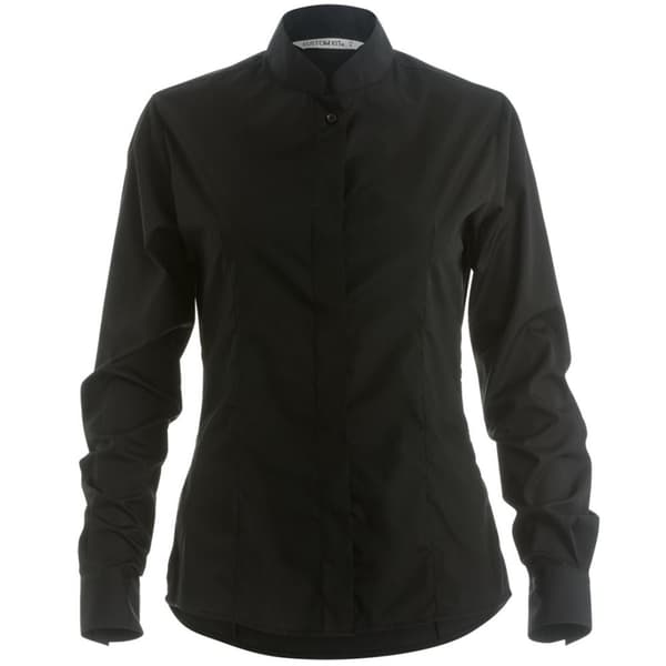 Kustom Kit Womens/Ladies Mandarin Collar Fitted Long Sleeve Shirt