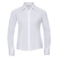 Miniatyrbilde 1 av 2: Russell Collection Ladies/Womens Long Sleeve Poly-Cotton Easy Care Fitted Poplin Shirt