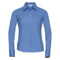 Miniatyrbilde 1 av 4: Russell Collection Ladies/Womens Long Sleeve Poly-Cotton Easy Care Fitted Poplin Shirt