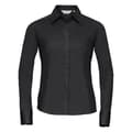 Miniatyrbilde 1 av 5: Russell Collection Ladies/Womens Long Sleeve Poly-Cotton Easy Care Fitted Poplin Shirt