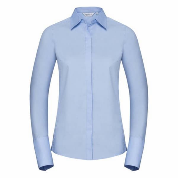 Russell Ladies/Womens Stretch Moisture Management Work Shirt Bright Sky XS