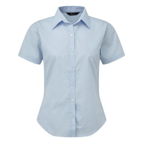 Premier Short Sleeve Poplin Blouse / Plain Work Shirt