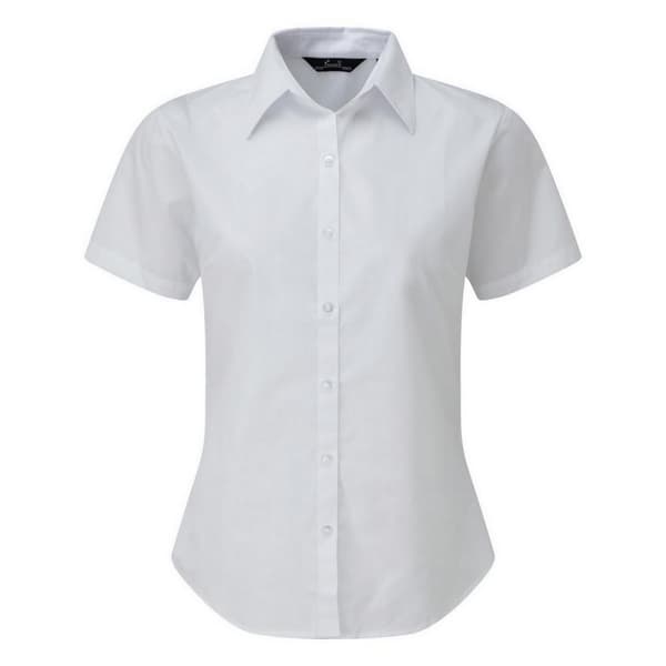 Premier Short Sleeve Poplin Blouse / Plain Work Shirt
