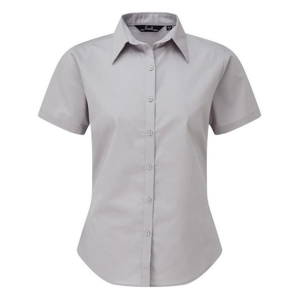Premier Short Sleeve Poplin Blouse / Plain Work Shirt
