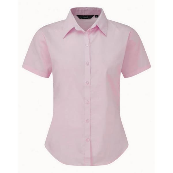 Premier Short Sleeve Poplin Blouse / Plain Work Shirt