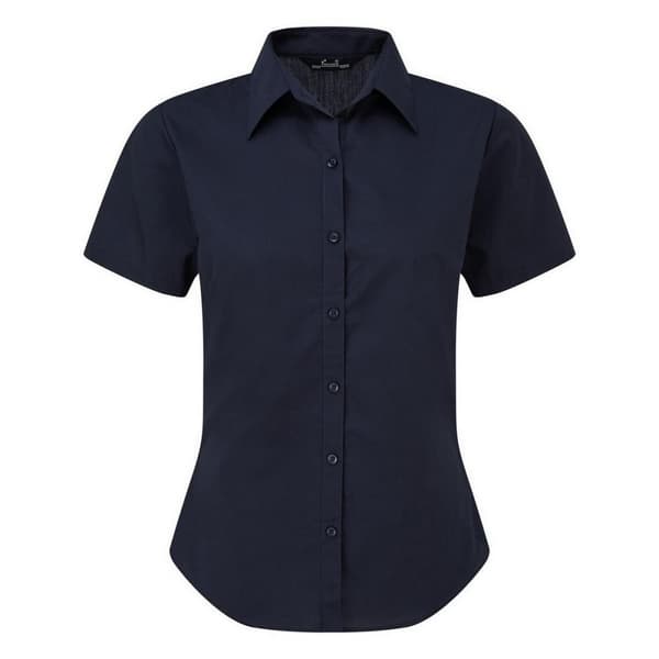 Premier Short Sleeve Poplin Blouse / Plain Work Shirt