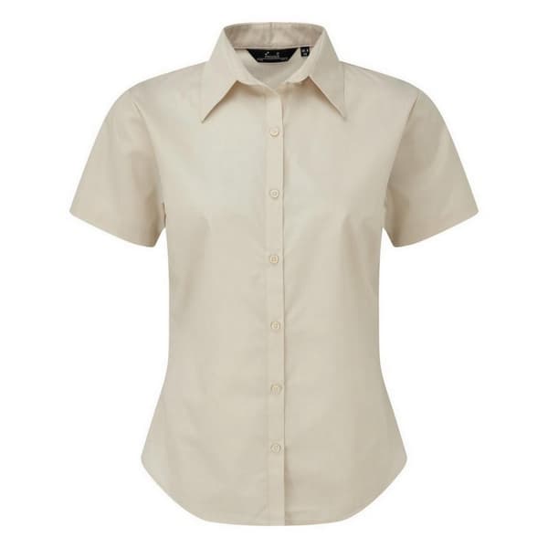 Premier Short Sleeve Poplin Blouse / Plain Work Shirt