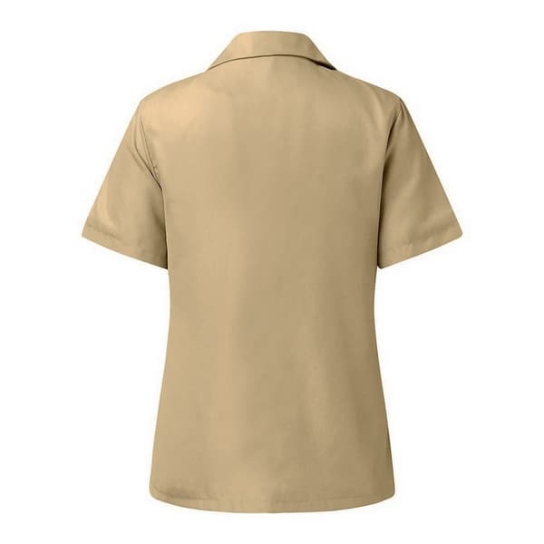 Premier Short Sleeve Poplin Blouse / Plain Work Shirt