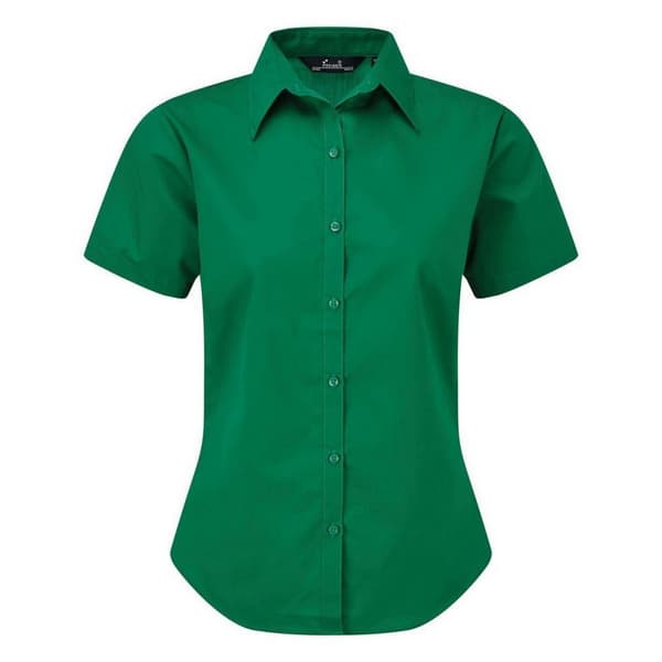 Premier Short Sleeve Poplin Blouse / Plain Work Shirt